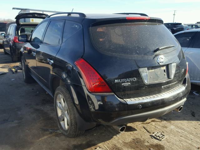 JN8AZ08T37W523324 - 2007 NISSAN MURANO SL BLACK photo 3