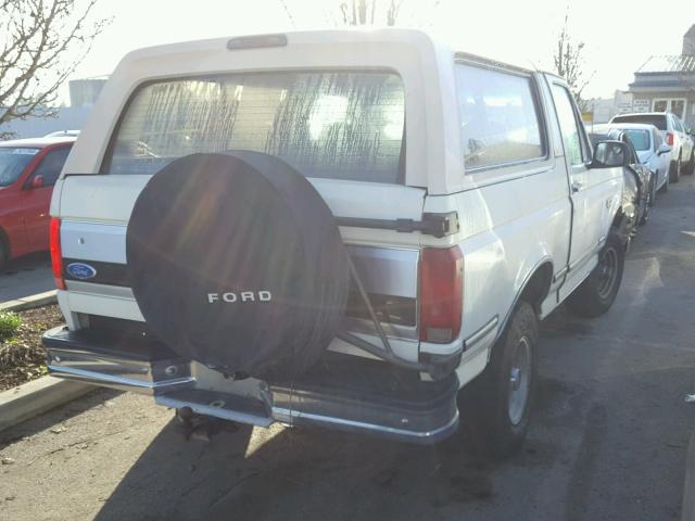 1FMEU15H5NLA16792 - 1992 FORD BRONCO U10 WHITE photo 4