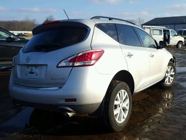 JN8AZ1MW8EW530806 - 2014 NISSAN MURANO S SILVER photo 4