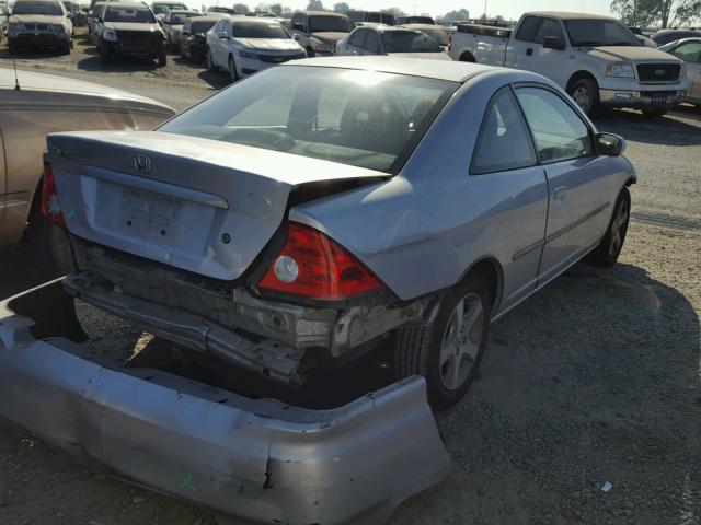 1HGEM22904L030512 - 2004 HONDA CIVIC EX ვერცხლისფერი ფოტო 4