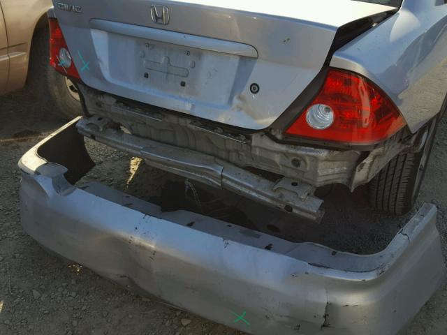 1HGEM22904L030512 - 2004 HONDA CIVIC EX SILVER photo 9