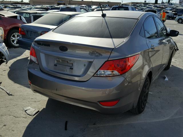 KMHCT4AE5DU395289 - 2013 HYUNDAI ACCENT GLS BROWN photo 4