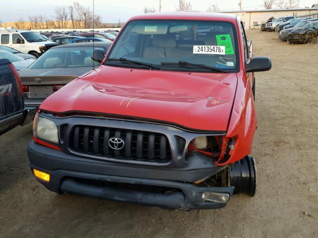 5TEPM62N31Z822615 - 2001 TOYOTA TACOMA RED photo 7