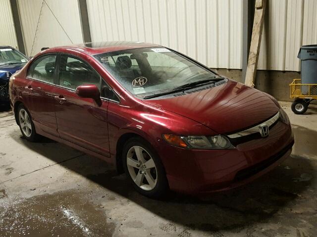 2HGFA16988H027314 - 2008 HONDA CIVIC EXL RED photo 1