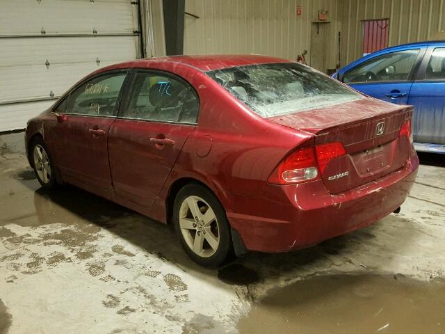 2HGFA16988H027314 - 2008 HONDA CIVIC EXL RED photo 3