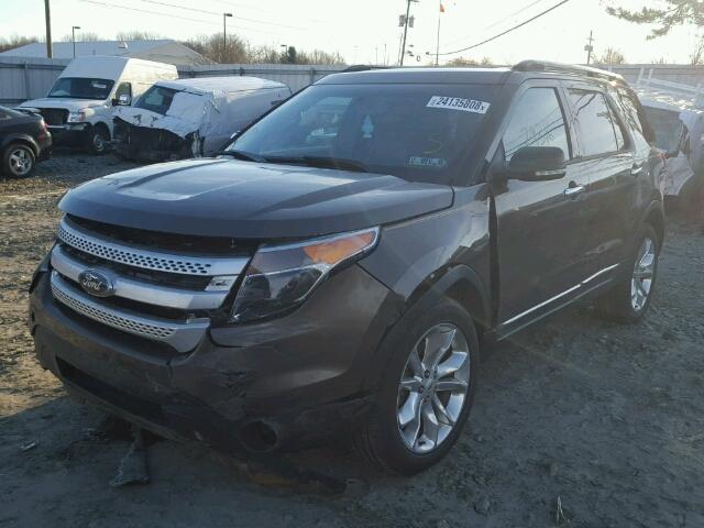 1FM5K8D86FGA92290 - 2015 FORD EXPLORER X BROWN photo 2