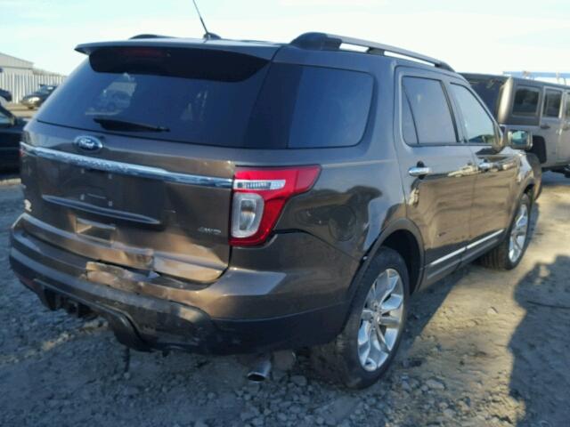 1FM5K8D86FGA92290 - 2015 FORD EXPLORER X BROWN photo 4