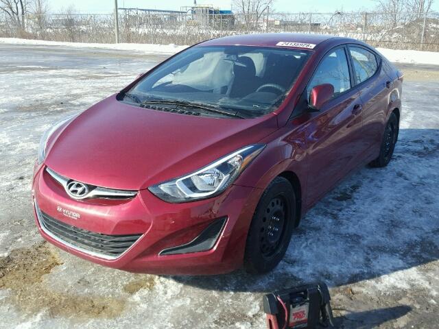 5NPDH4AE0GH696092 - 2016 HYUNDAI ELANTRA SE RED photo 2