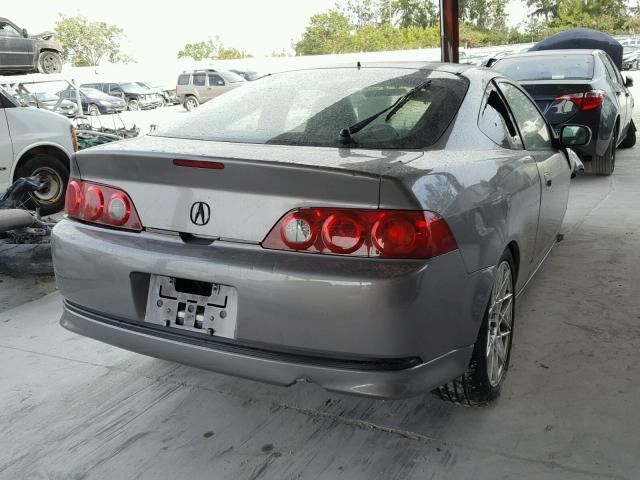 JH4DC54886S019087 - 2006 ACURA RSX GRAY photo 4