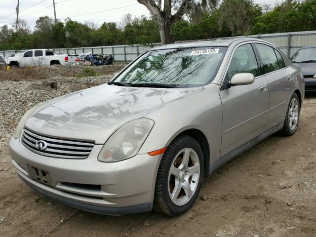 JNKCV51E03M014417 - 2003 INFINITI G35 SILVER photo 2