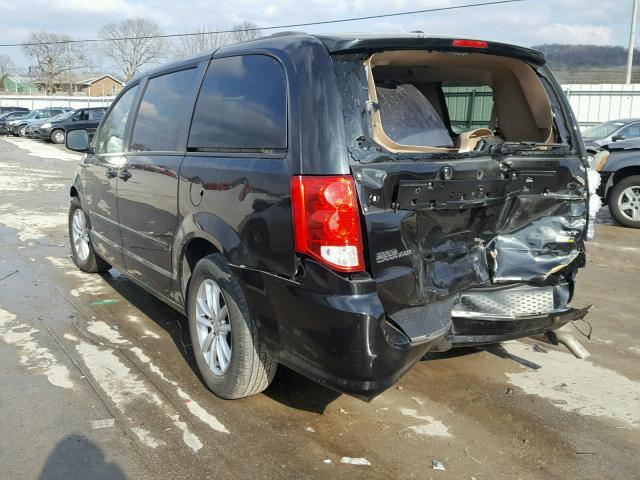 2C4RDGCG8ER327157 - 2014 DODGE GRAND CARA BLACK photo 3