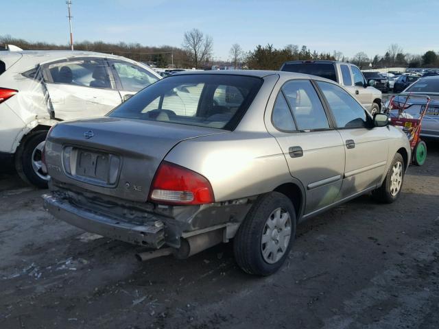 3N1CB51D01L488895 - 2001 NISSAN SENTRA XE BEIGE photo 4