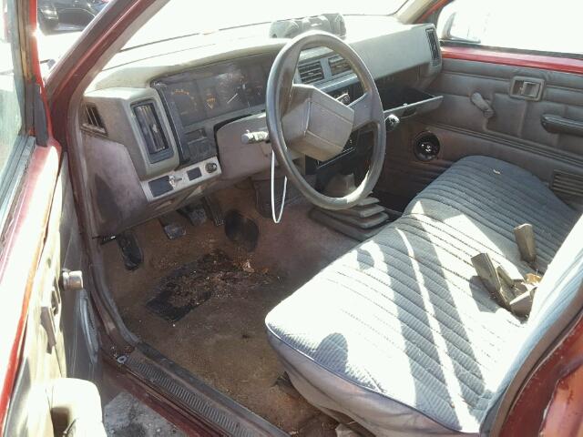 1N6ND11S9JC392425 - 1988 NISSAN D21 SHORT MAROON photo 9