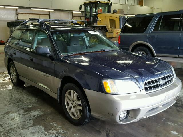 4S3BH675846607756 - 2004 SUBARU LEGACY OUT BLUE photo 1