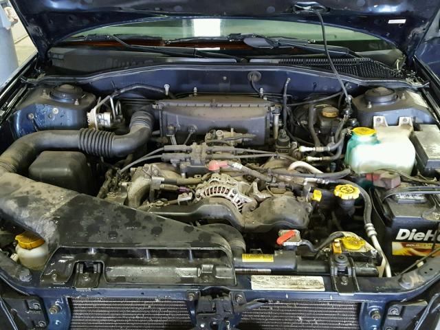 4S3BH675846607756 - 2004 SUBARU LEGACY OUT BLUE photo 7