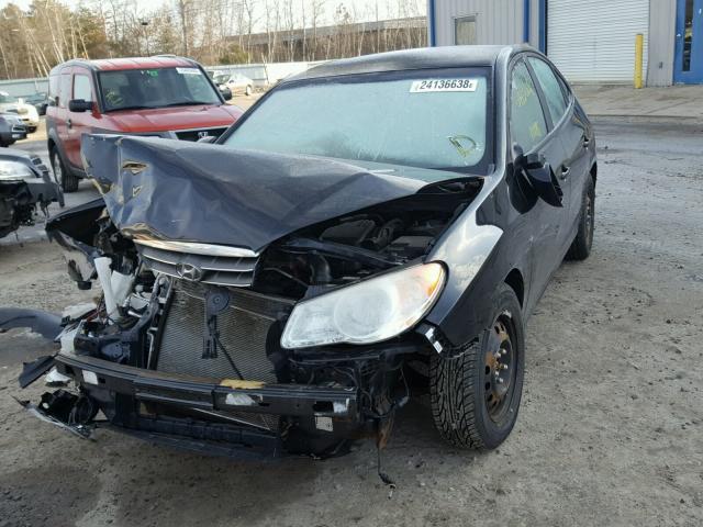 KMHDU46D49U815147 - 2009 HYUNDAI ELANTRA GL BLACK photo 2