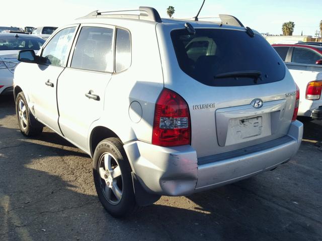 KM8JM12B48U818313 - 2008 HYUNDAI TUCSON GLS SILVER photo 3