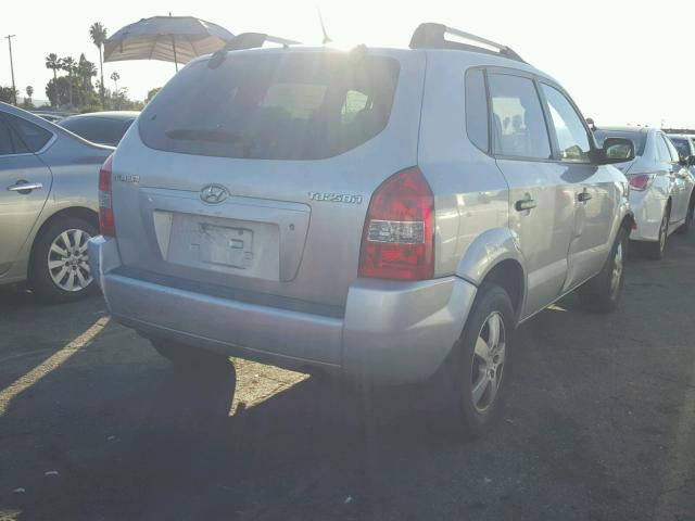 KM8JM12B48U818313 - 2008 HYUNDAI TUCSON GLS SILVER photo 4