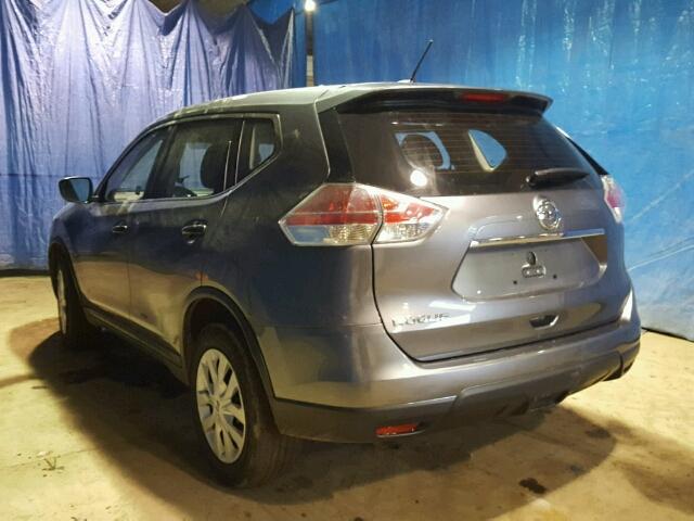 KNMAT2MT6GP702191 - 2016 NISSAN ROGUE S GRAY photo 3