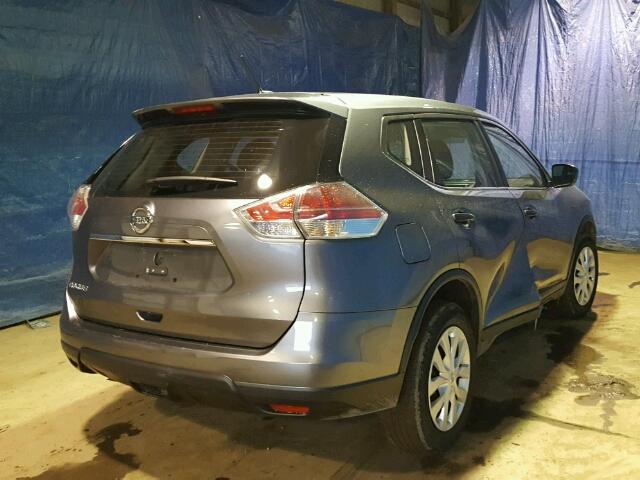 KNMAT2MT6GP702191 - 2016 NISSAN ROGUE S GRAY photo 4