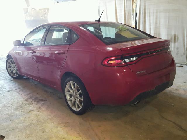 1C3CDFBA9DD335058 - 2013 DODGE DART SXT RED photo 3