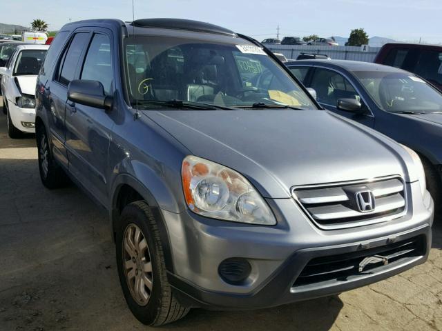 JHLRD78906C020802 - 2006 HONDA CR-V SE GRAY photo 1