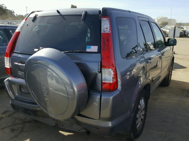 JHLRD78906C020802 - 2006 HONDA CR-V SE GRAY photo 4