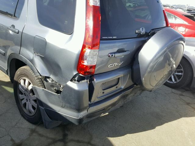 JHLRD78906C020802 - 2006 HONDA CR-V SE GRAY photo 9