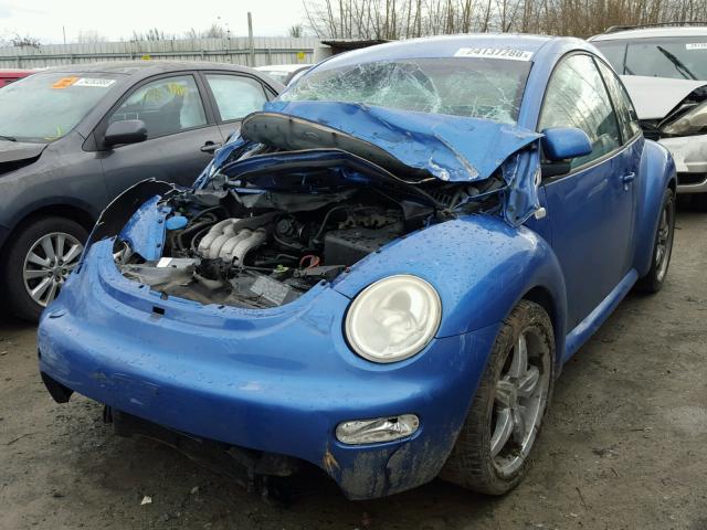 3VWCC21C4XM444916 - 1999 VOLKSWAGEN NEW BEETLE 蓝色 照片 2