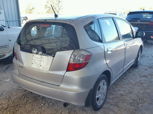 JHMGE8H31DC034447 - 2013 HONDA FIT SILVER photo 4