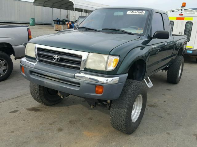 4TAWN72N9XZ413422 - 1999 TOYOTA TACOMA XTR GREEN photo 2