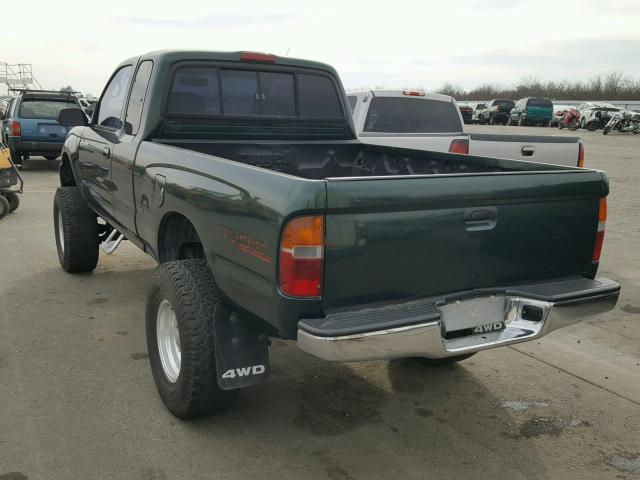 4TAWN72N9XZ413422 - 1999 TOYOTA TACOMA XTR GREEN photo 3