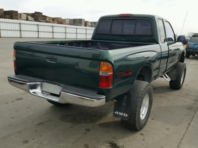 4TAWN72N9XZ413422 - 1999 TOYOTA TACOMA XTR GREEN photo 4