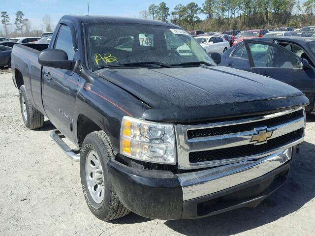 1GCEC14J07Z548303 - 2007 CHEVROLET SILVERADO BLACK photo 1