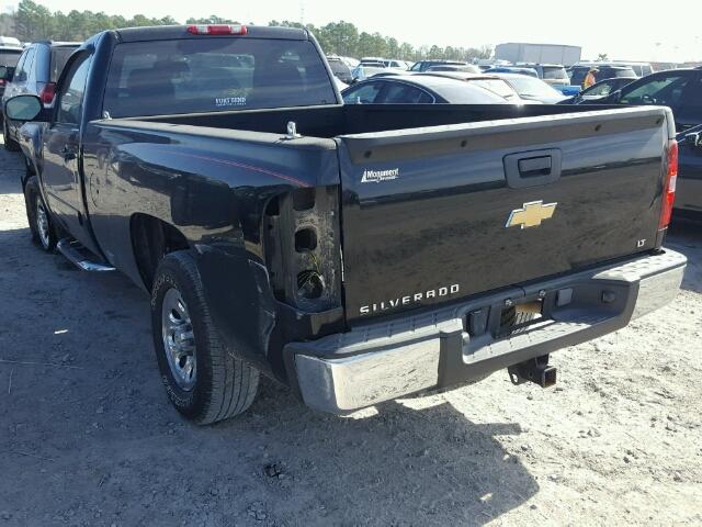 1GCEC14J07Z548303 - 2007 CHEVROLET SILVERADO BLACK photo 3