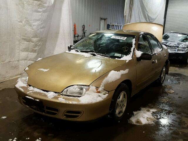 1G1JC5248Y7188142 - 2000 CHEVROLET CAVALIER GOLD photo 2