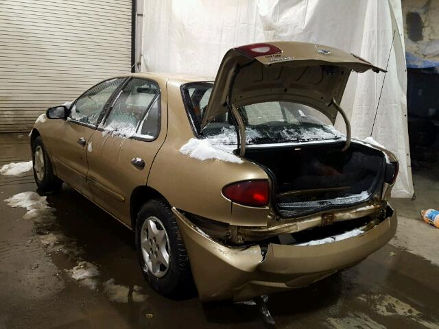 1G1JC5248Y7188142 - 2000 CHEVROLET CAVALIER GOLD photo 3