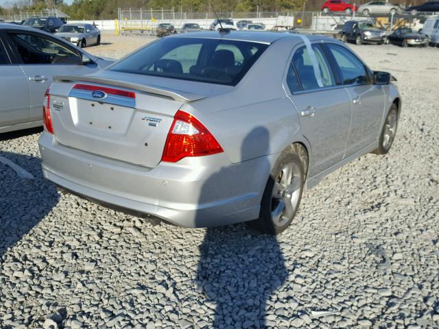 3FAHP0DC0AR400246 - 2010 FORD FUSION SPO SILVER photo 4