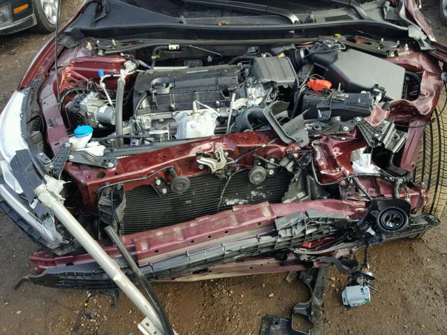 1HGCR2F06HA029810 - 2017 HONDA ACCORD EX MAROON photo 7