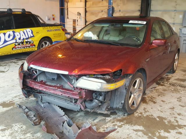 19UUA66204A046973 - 2004 ACURA TL RED photo 2