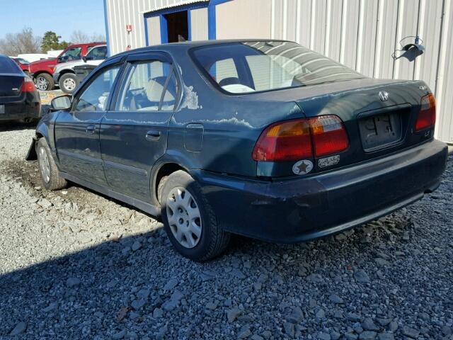 2HGEJ6671XH508088 - 1999 HONDA CIVIC LX GREEN photo 3