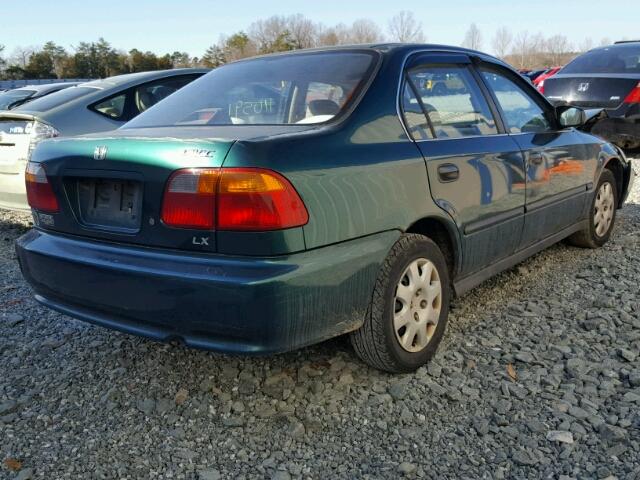 2HGEJ6671XH508088 - 1999 HONDA CIVIC LX GREEN photo 4