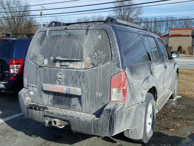 5N1AR18W26C615452 - 2006 NISSAN PATHFINDER BLUE photo 4