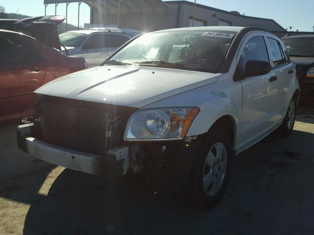 1B3HB28B27D523068 - 2007 DODGE CALIBER WHITE photo 2