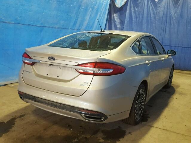 3FA6P0H97HR149788 - 2017 FORD FUSION SE BEIGE photo 4