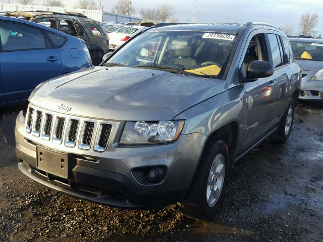 1C4NJCBA1ED595046 - 2014 JEEP COMPASS SP GRAY photo 2