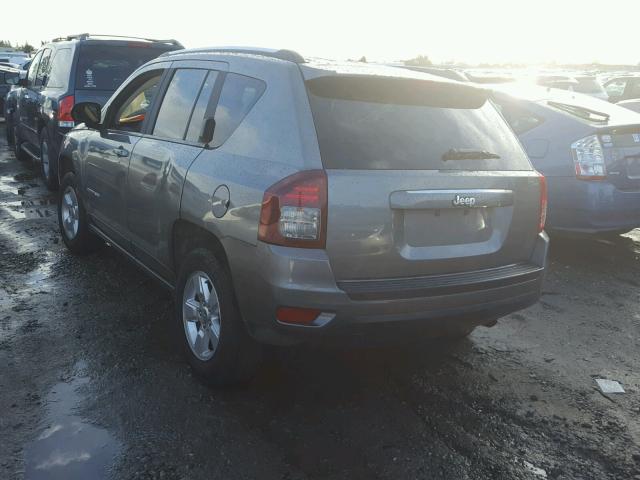 1C4NJCBA1ED595046 - 2014 JEEP COMPASS SP GRAY photo 3