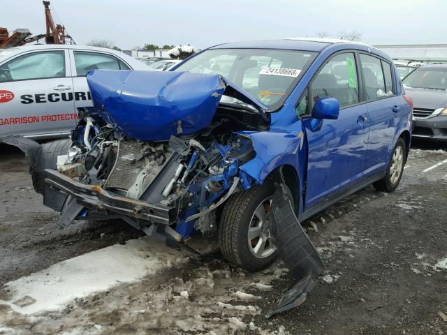 3N1BC13E99L474450 - 2009 NISSAN VERSA S BLUE photo 2