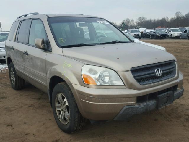 5FNYF18585B042237 - 2005 HONDA PILOT EXL BEIGE photo 1