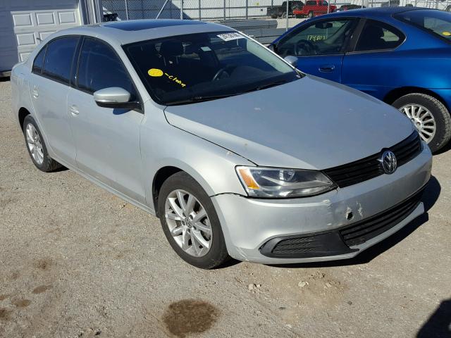 3VWBP7AJ7CM318927 - 2012 VOLKSWAGEN JETTA SE SILVER photo 1